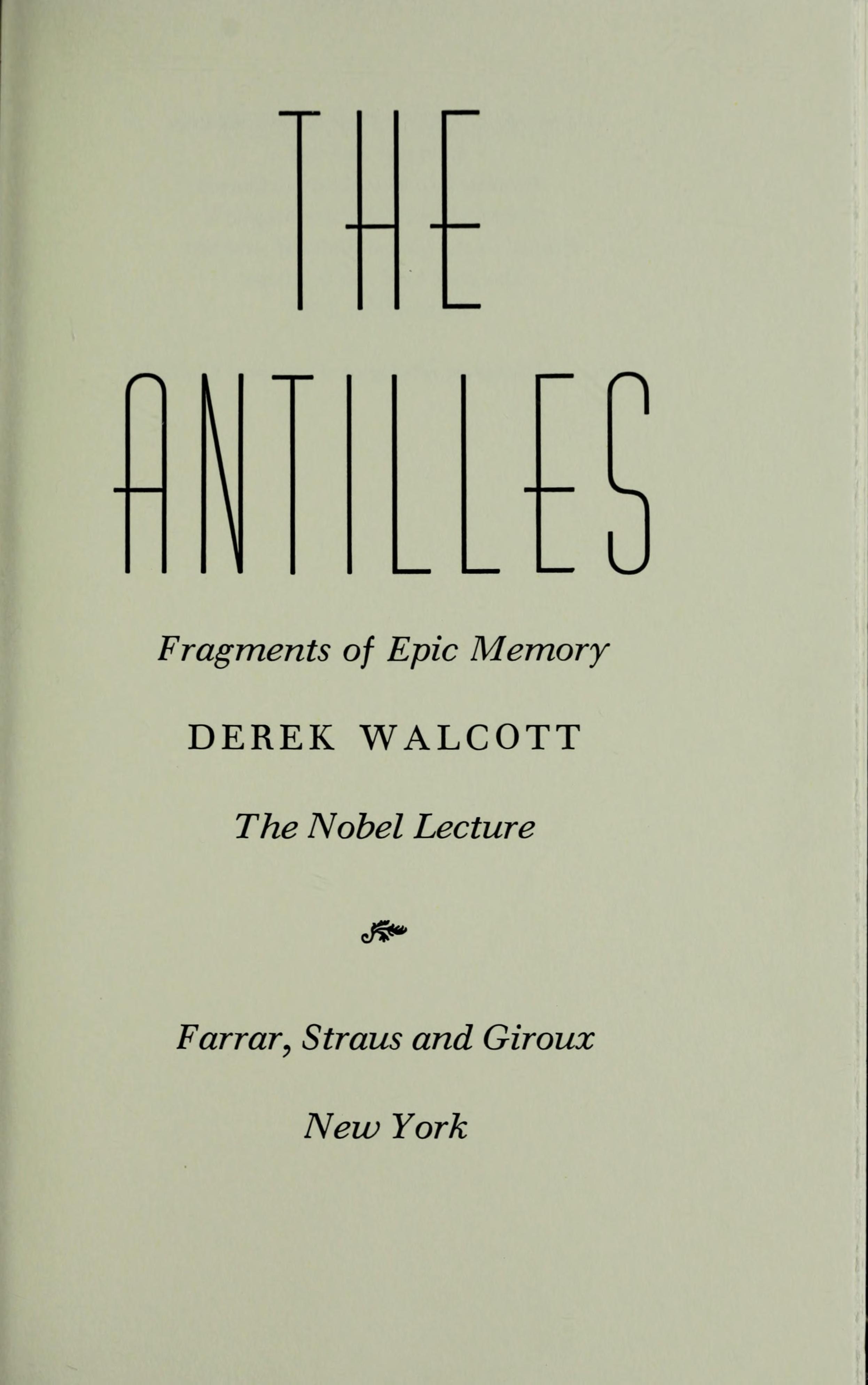 The Antilles