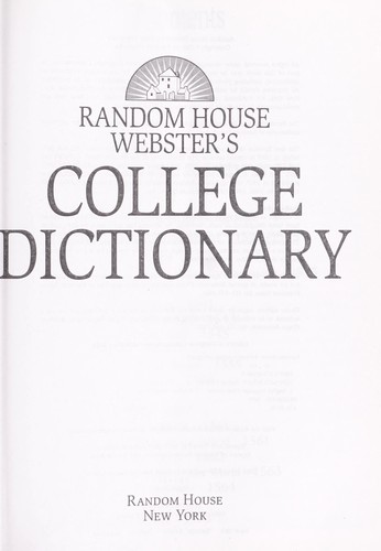 Random House Webster's College Dictionary
