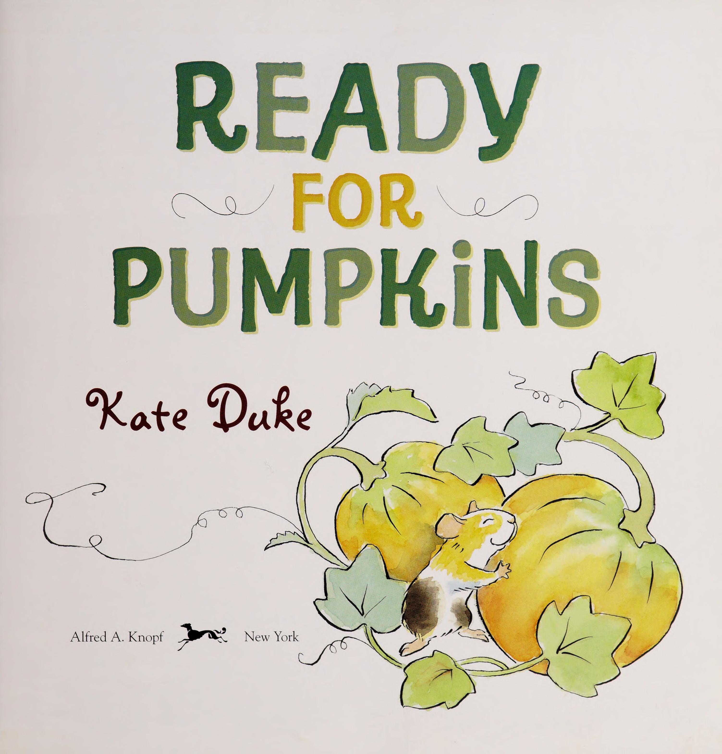 Ready for Pumpkins