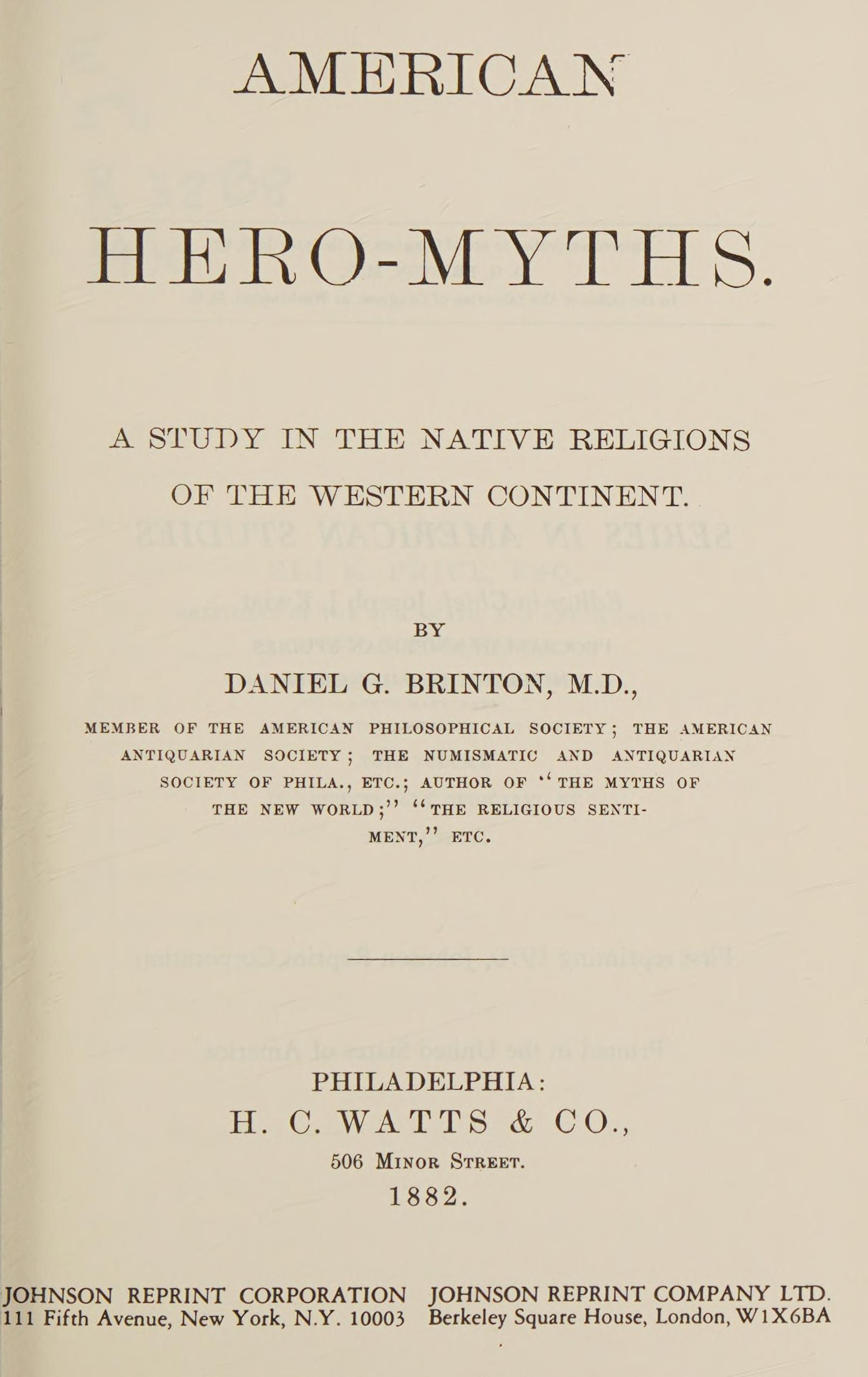 American Hero Myths