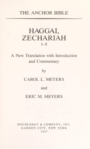 Haggai, Zechariah 1-8