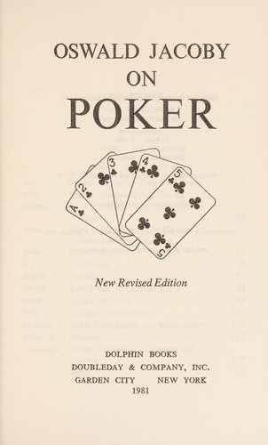 Oswald Jacoby on Poker
