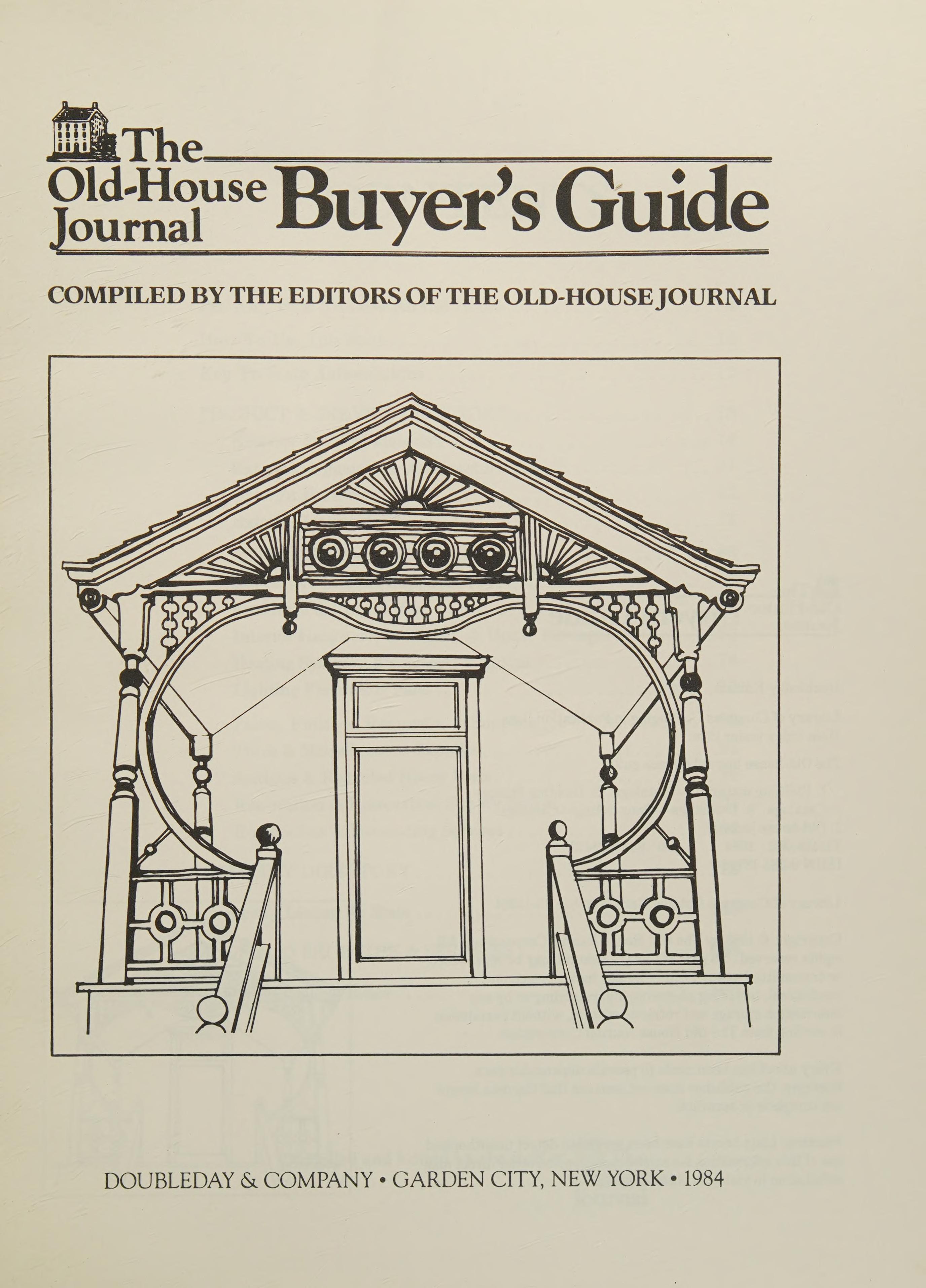 The Old-House Journal Buyer'S Guide