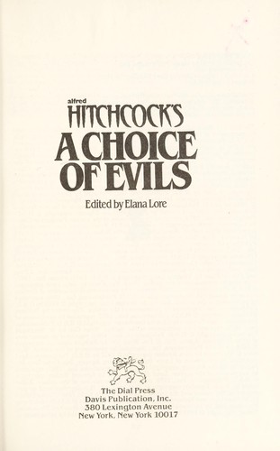 Alfred Hitchcock'S A Choice Of Evils
