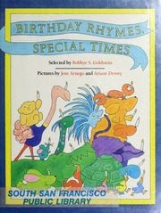 Birthday Rhymes, Special Times