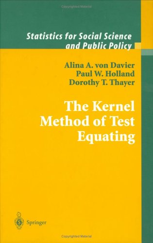 The Kernel Method of Test Equating Statistics for Social Science and Behavorial Sciences