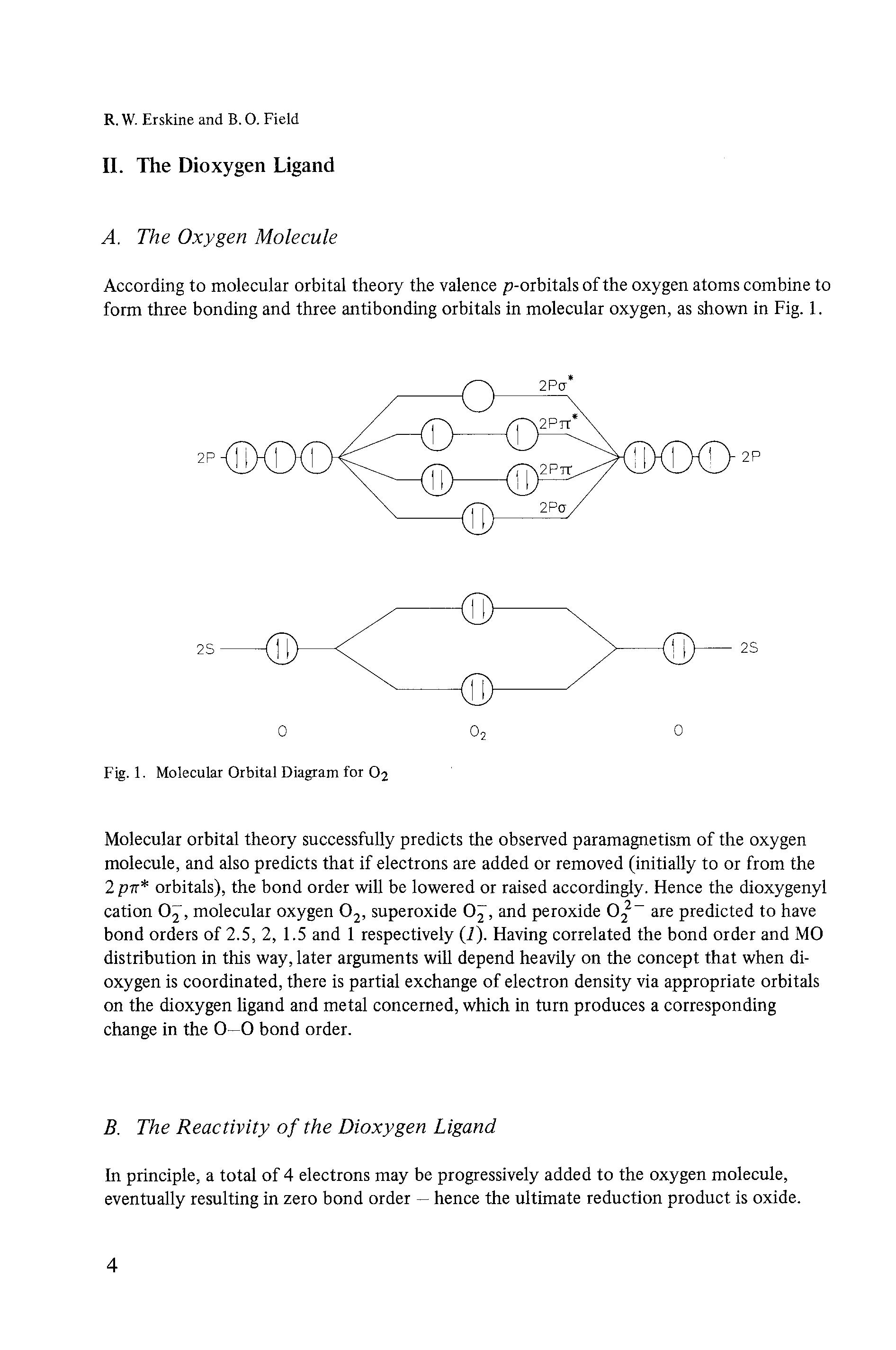 Electrons in Oxygen and Sulphur-Containing Ligands