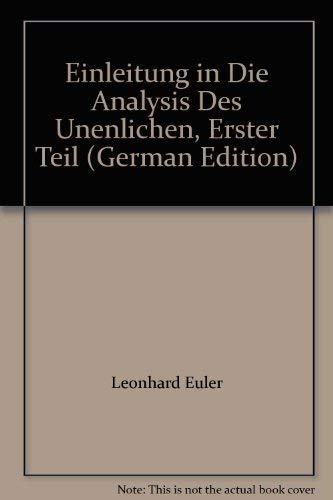 Einleitung in Die Analysis des Unenlichen, Erster Teil
