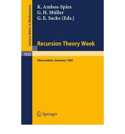 Recursion Theory Week