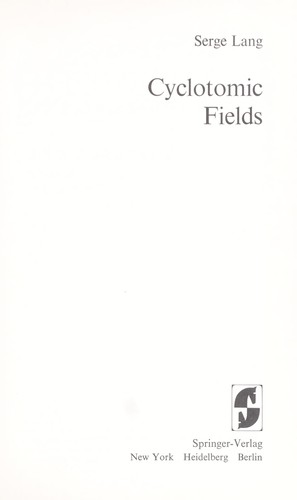 Cyclotomic Fields