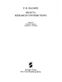 Selecta I - Research Contributions
