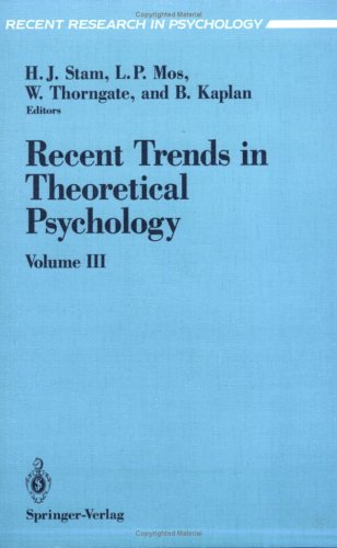 Recent Trends in Theoretical Psychology