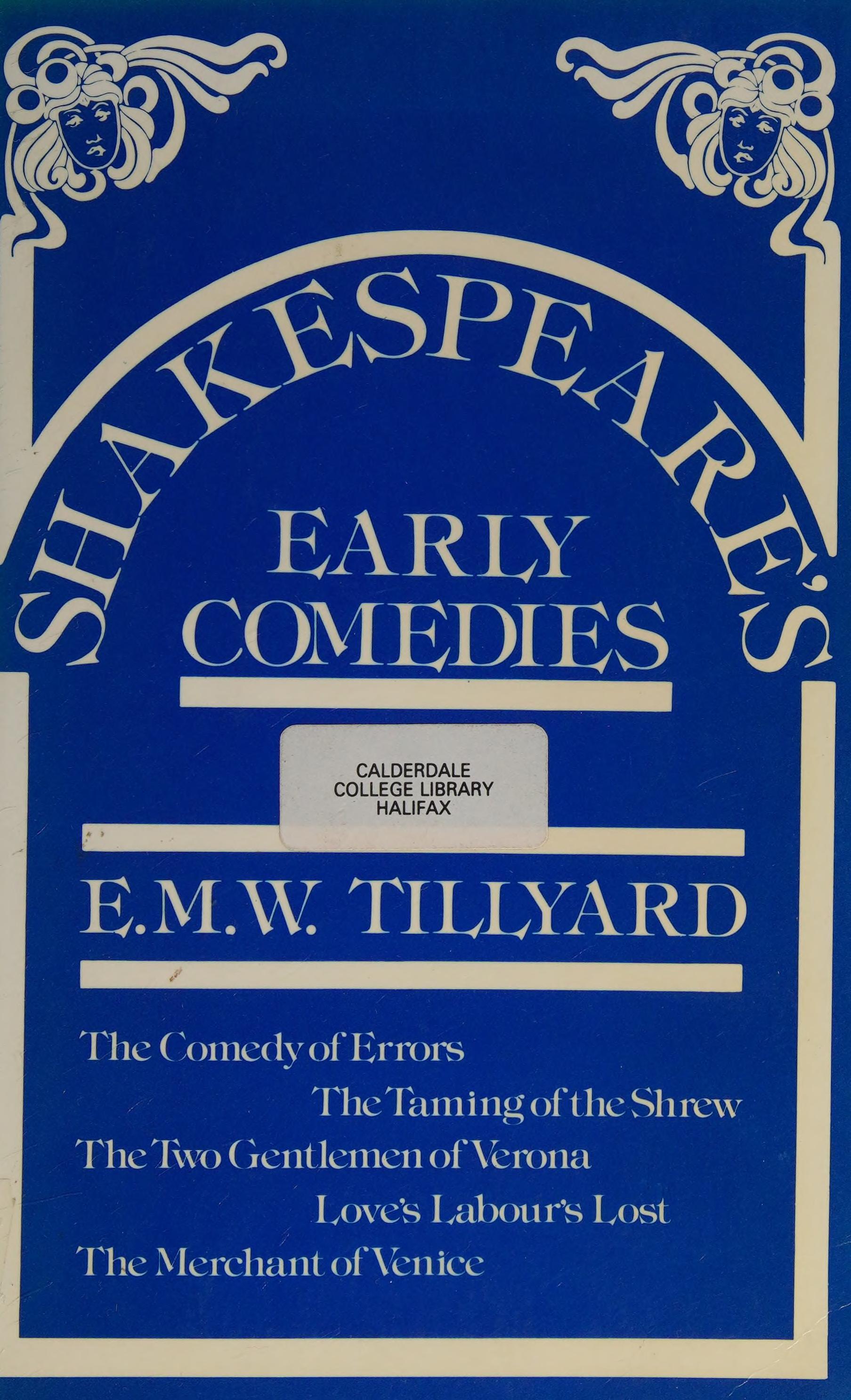 Shakespeare'S Early Comedies