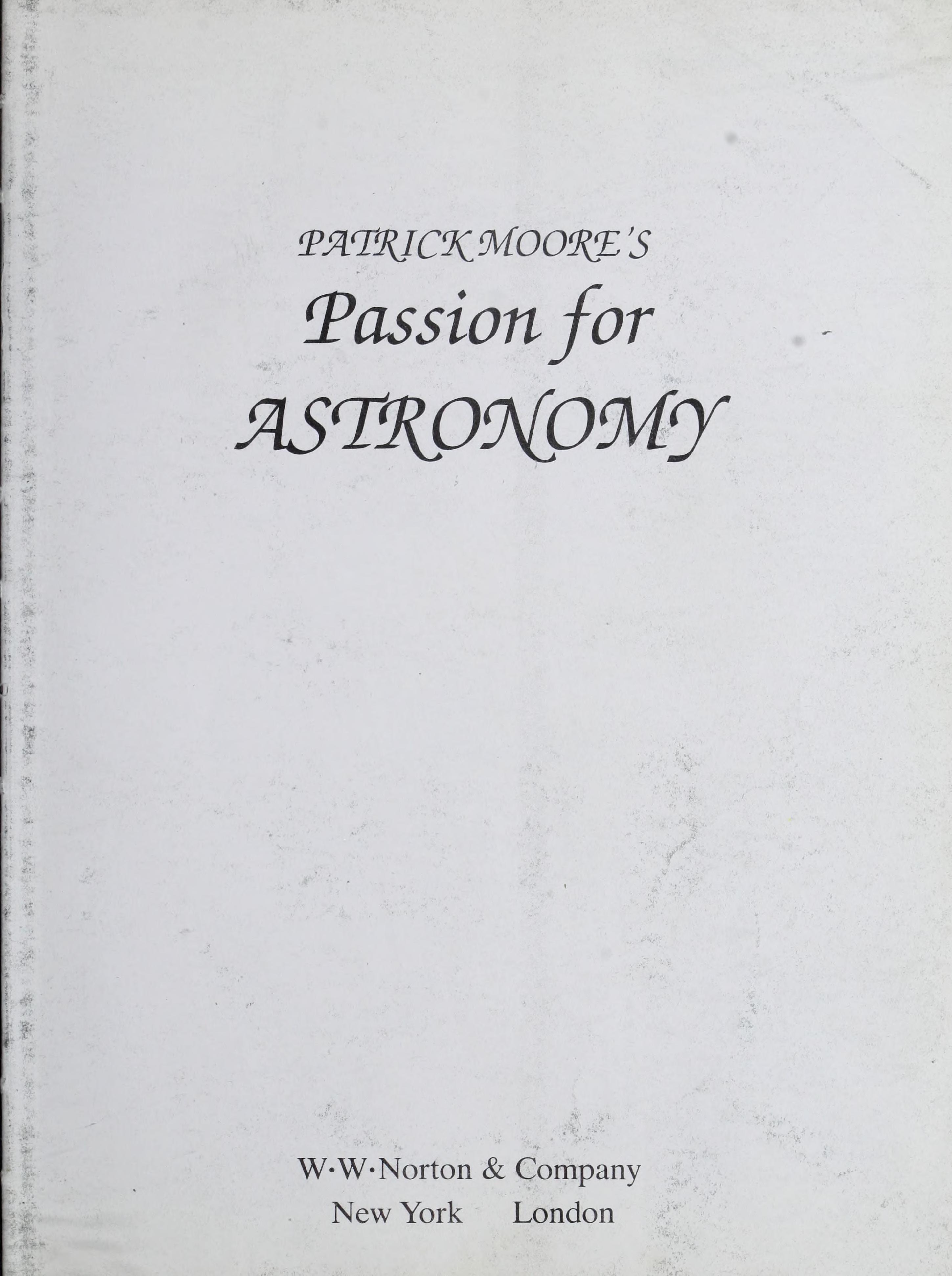 Patrick Moore's Passion for Astronomy