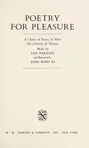 Poetry for Pleasure