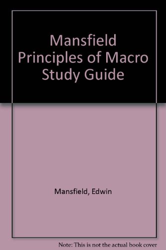 Study Guide for Principles of Macroeconomics