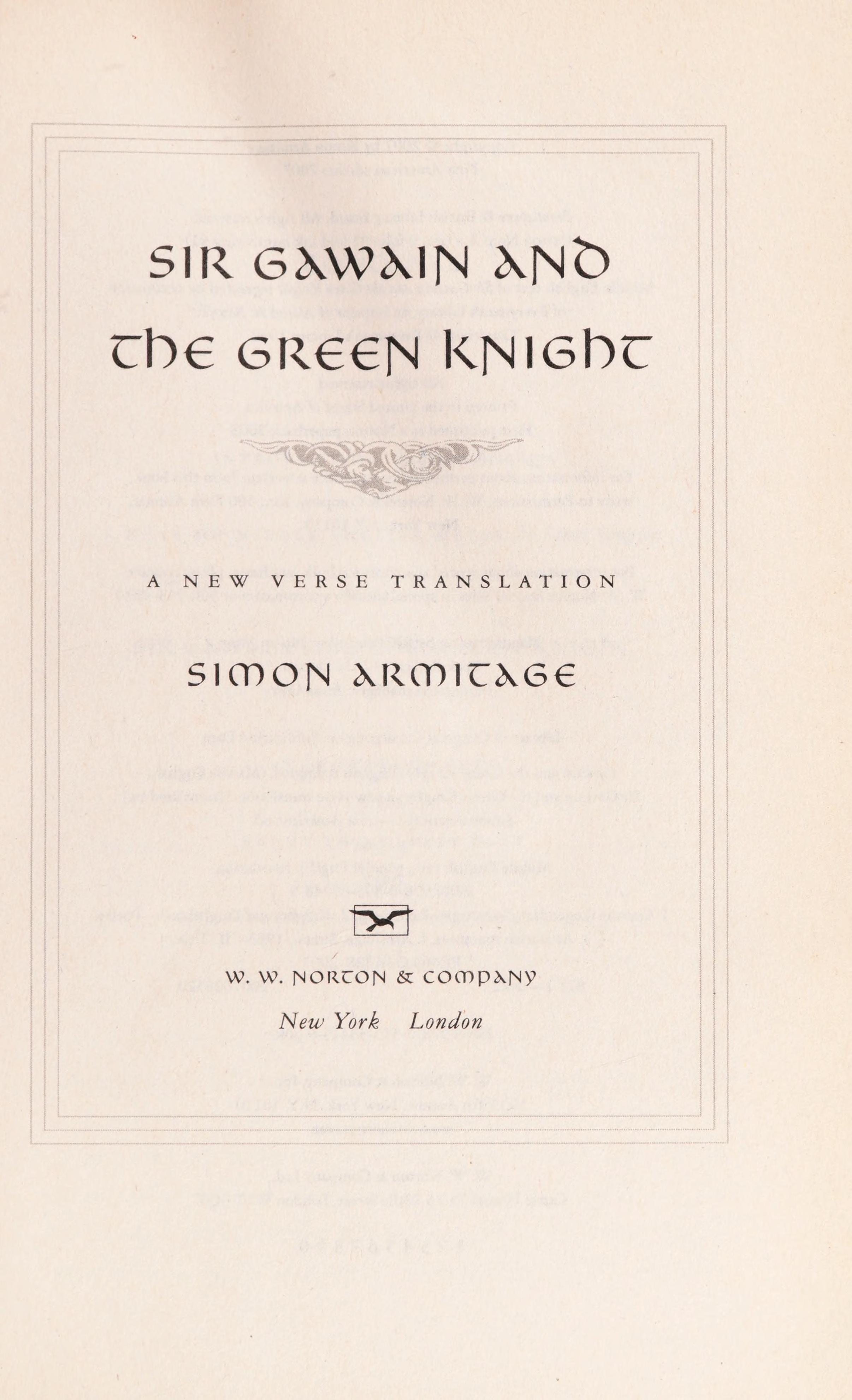 Sir Gawain and the Green Knight