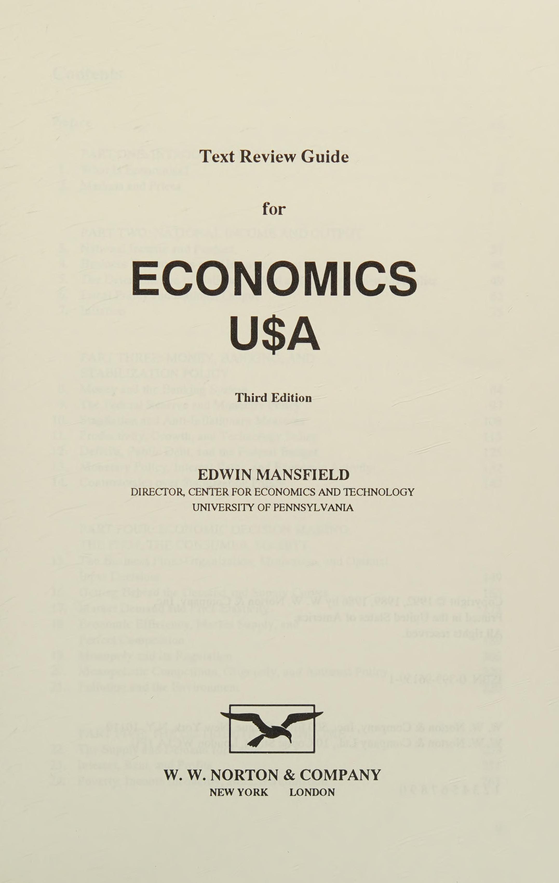 Economics Usa