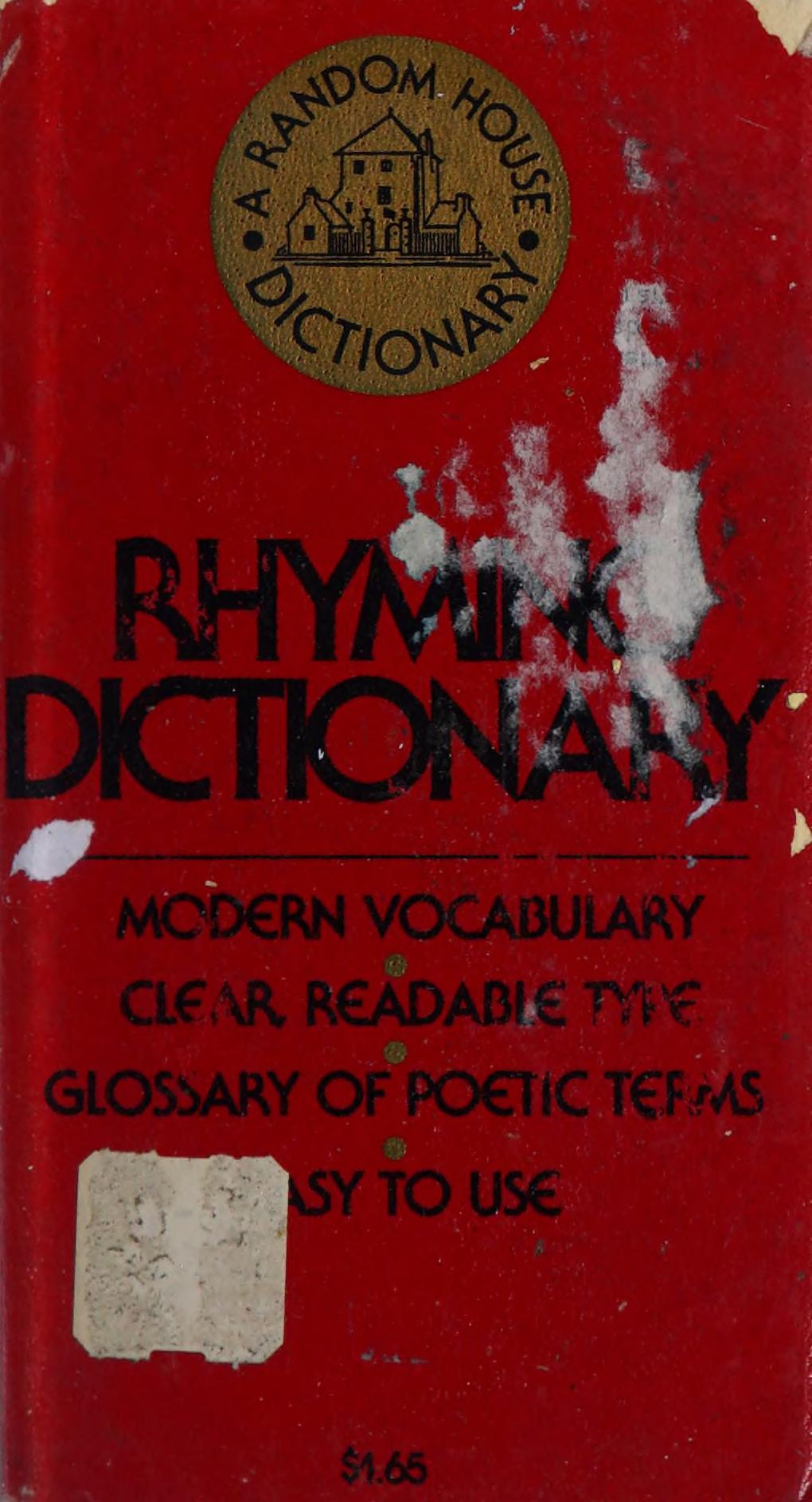 The Random House Rhyming Dictionary