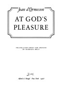 At God's Pleasure