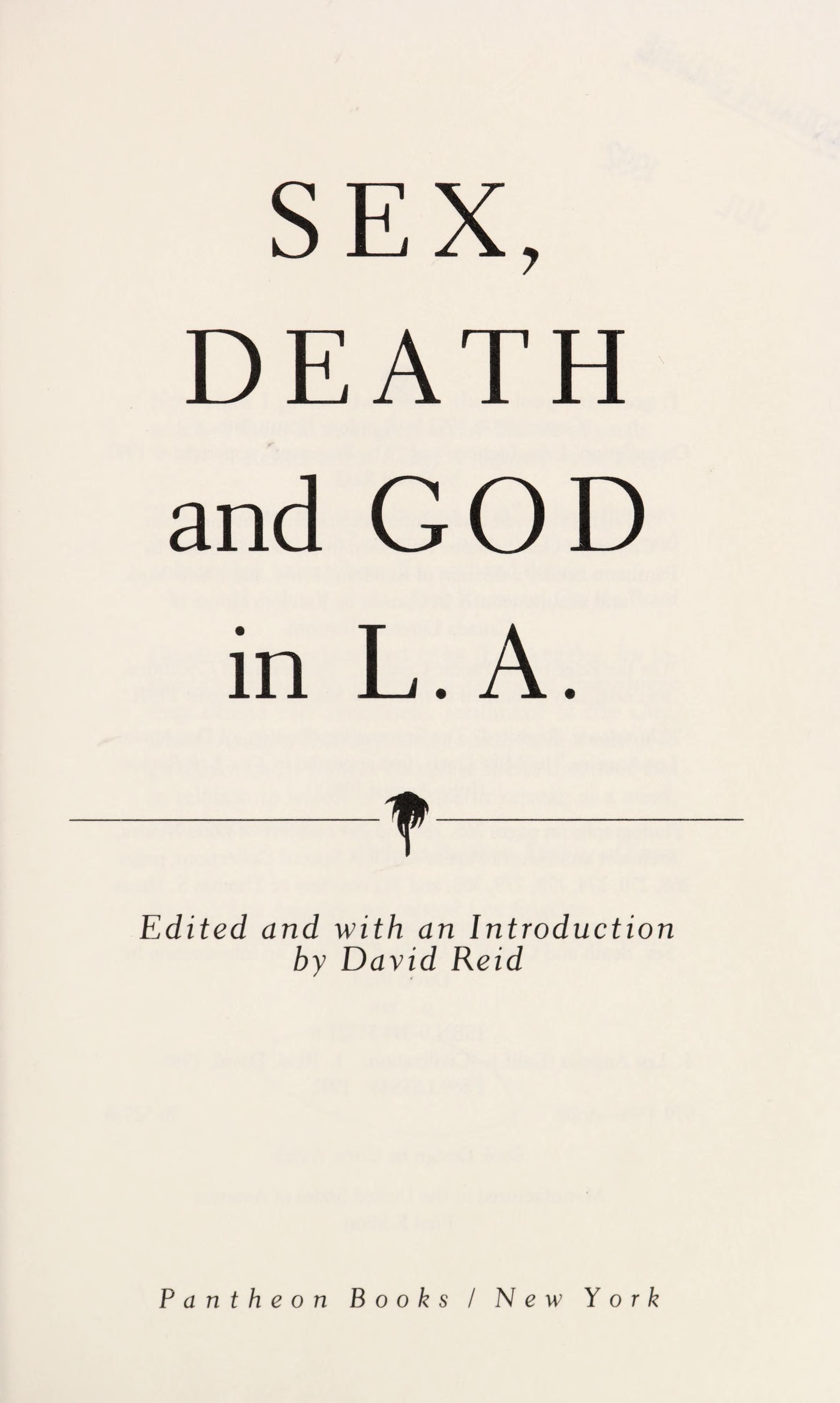 Sex, death, and God in L.A.