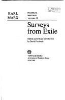 Karl Marx Political Writings (Volume 2): Surveys From Exile