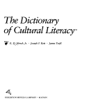 The dictionary of cultural literacy