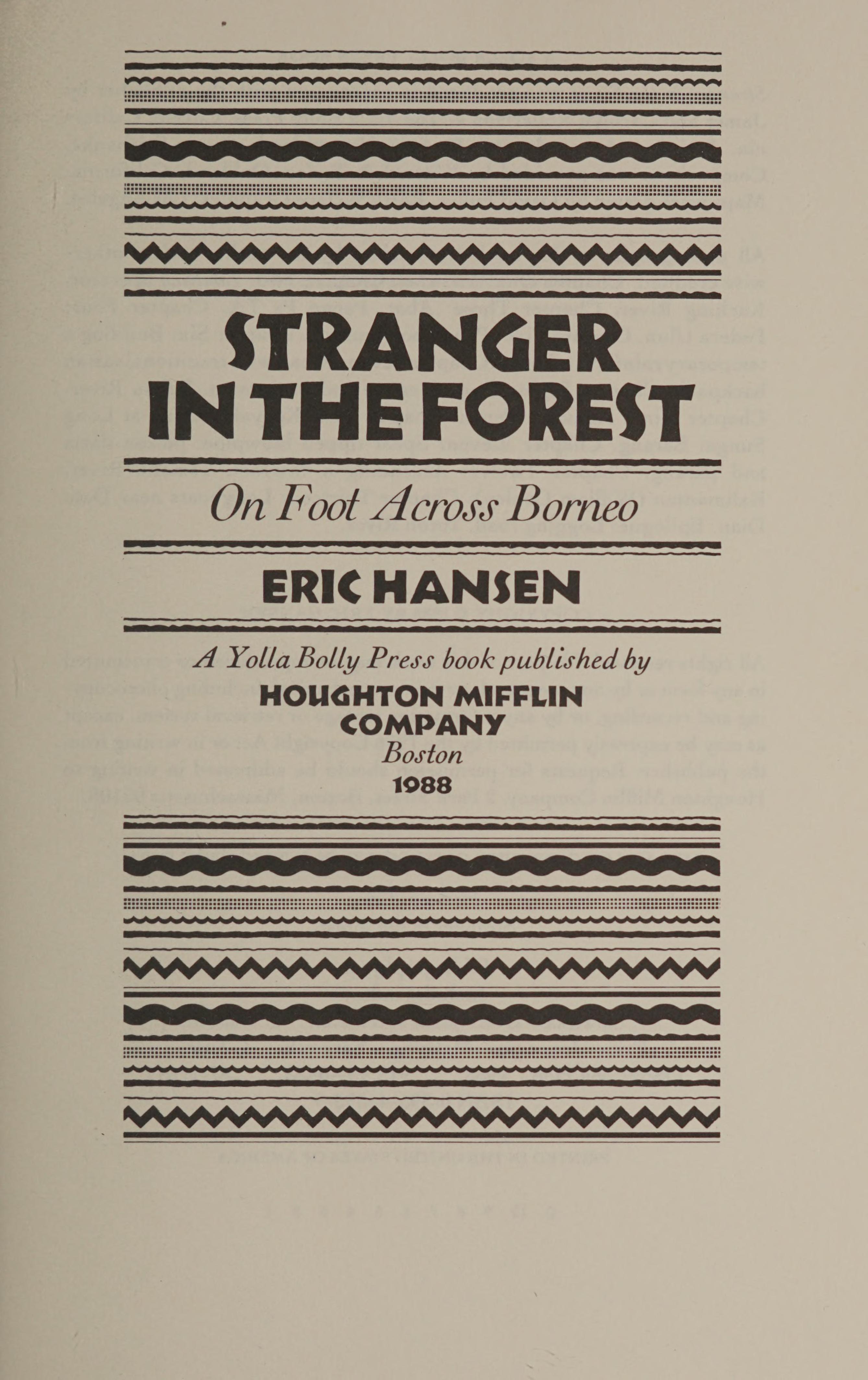 Stranger in the Forest