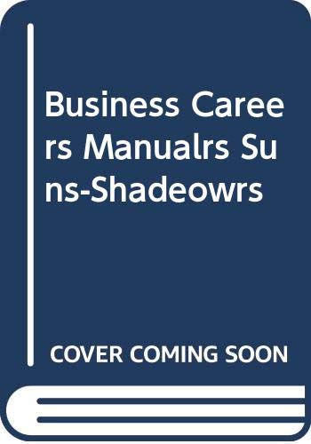 Business Careers Manualrs Suns-Shadeowrs