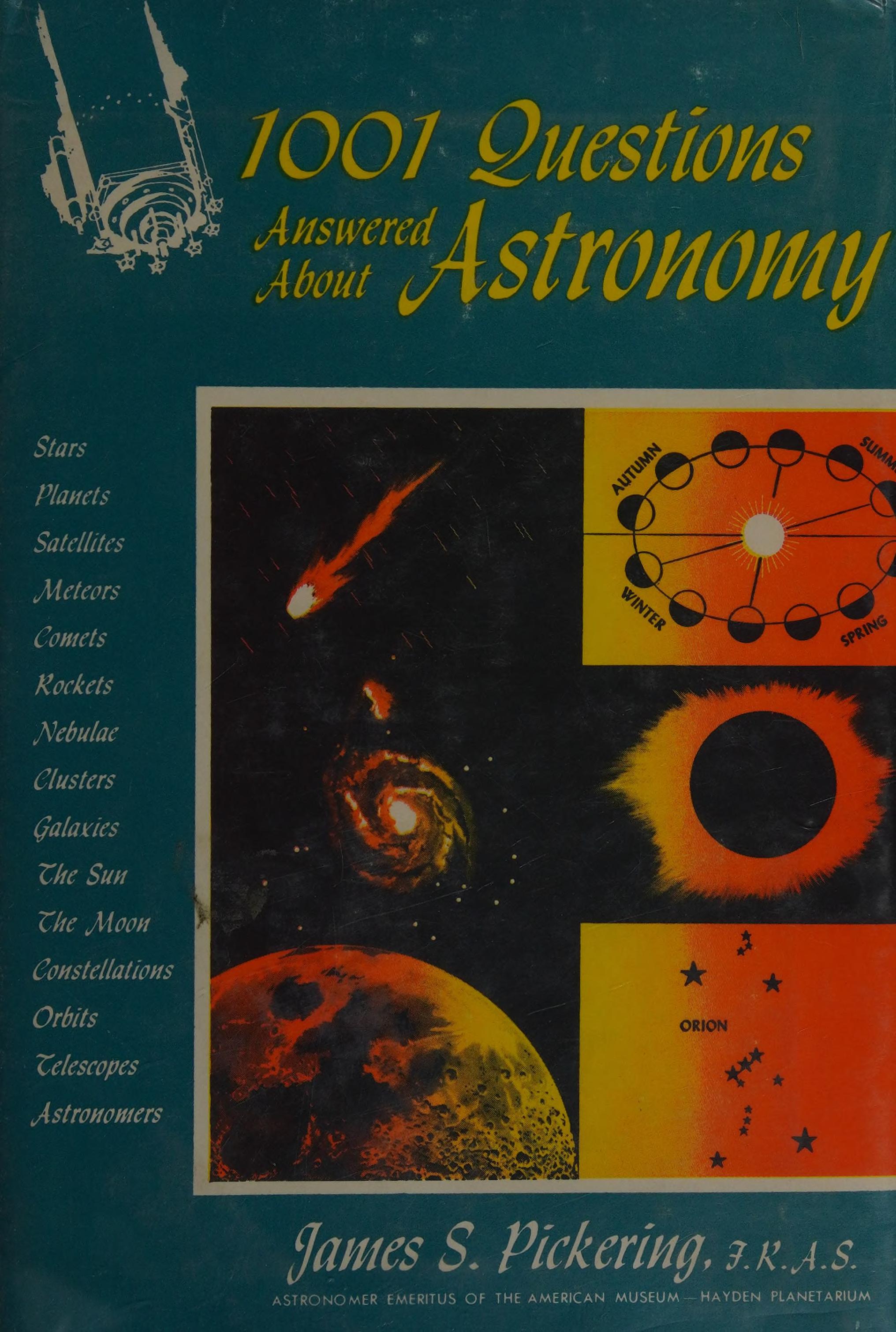 One Thousand and One Questions Answered About Astronomy