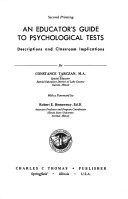 An Educator'S Guide To Psychological Tests;: Descriptions And Classroom Implications