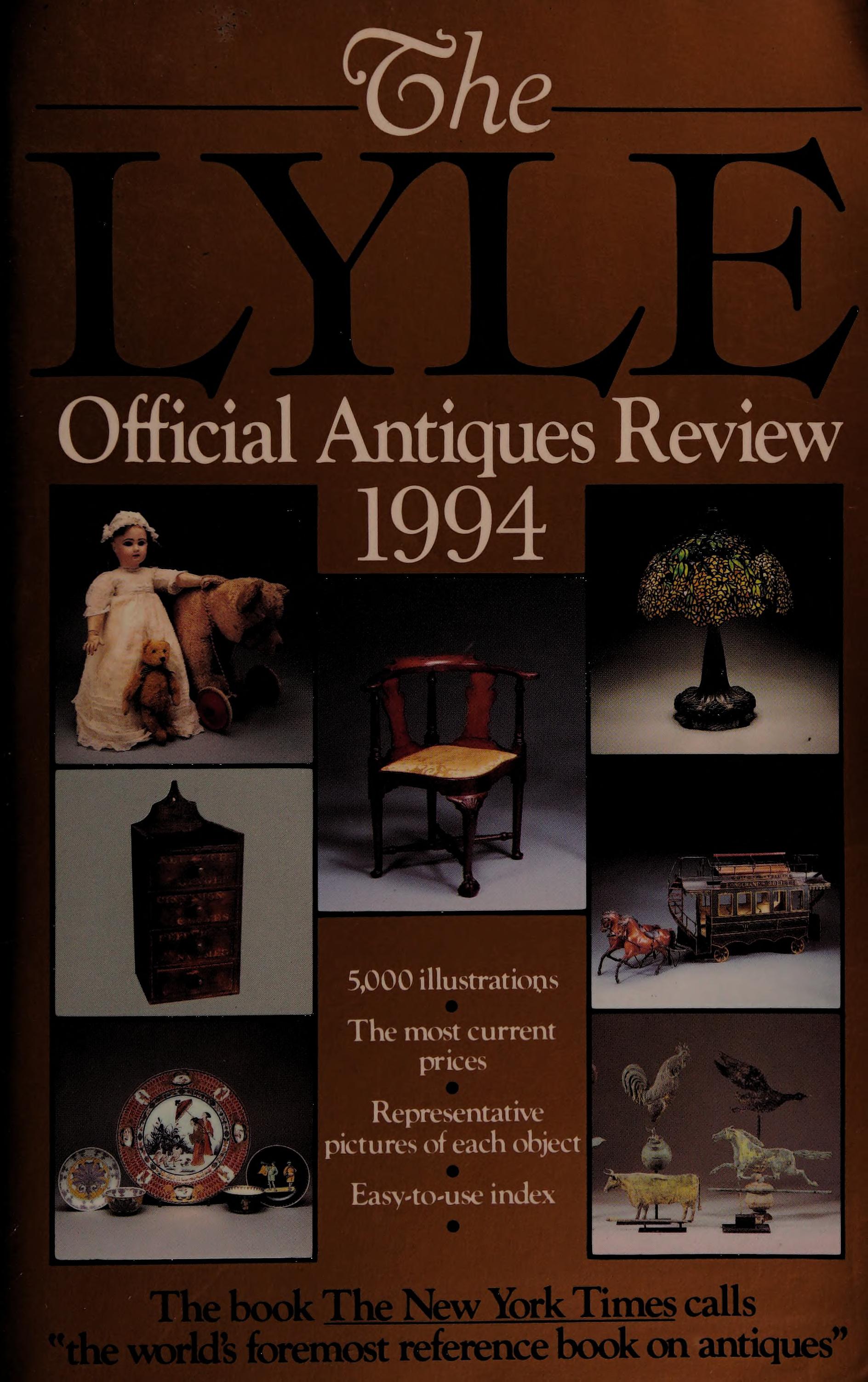 Lyle Official Antiques Review 1994