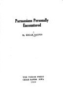 Parnassians Personally Encountered