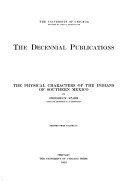 The Physical Characters Of The Indians Of Southern Mexico