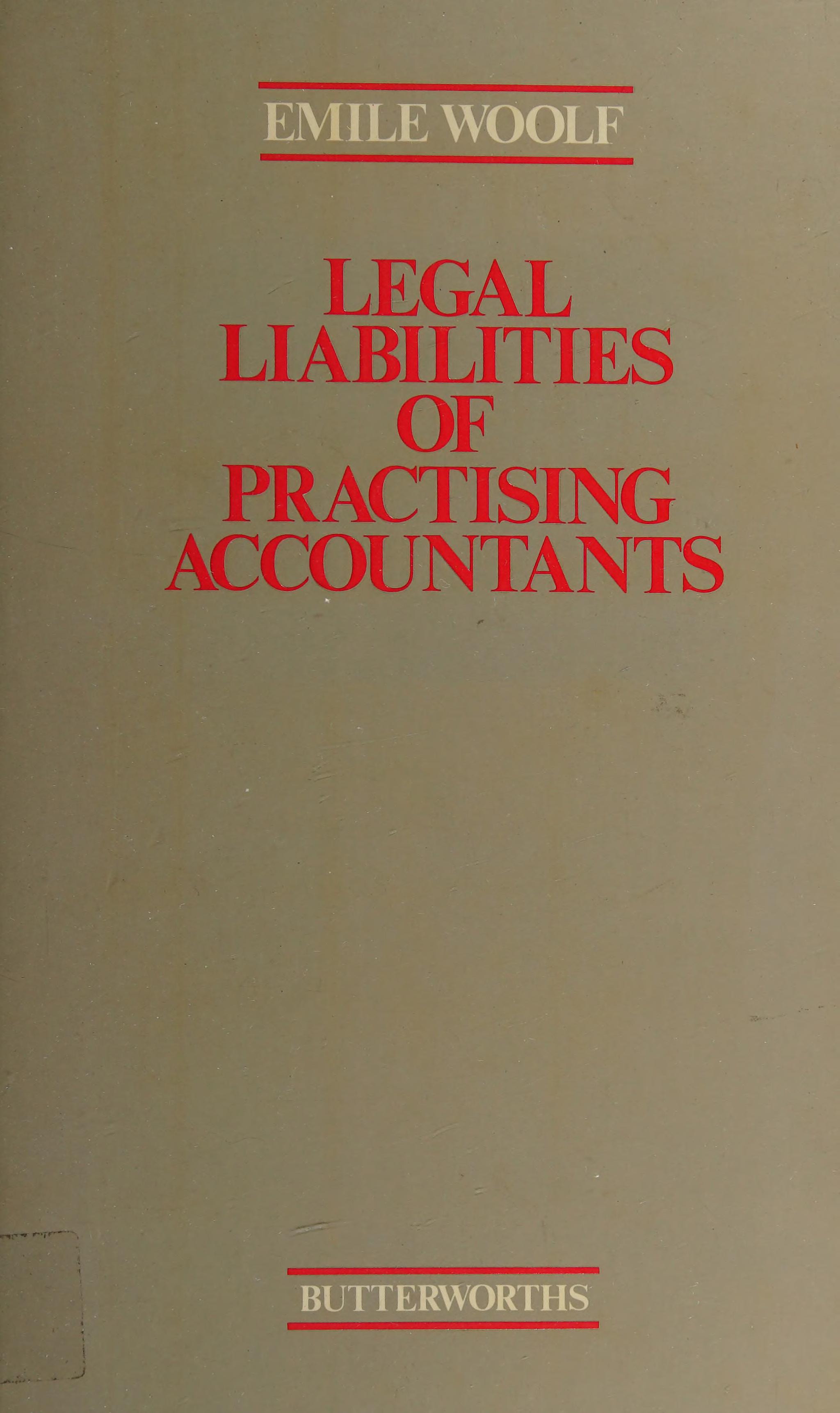 Legal Liabilities of Practicing Accountants