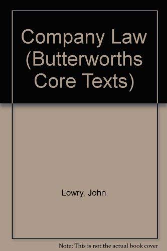 Company Law: Butterworth Core Text