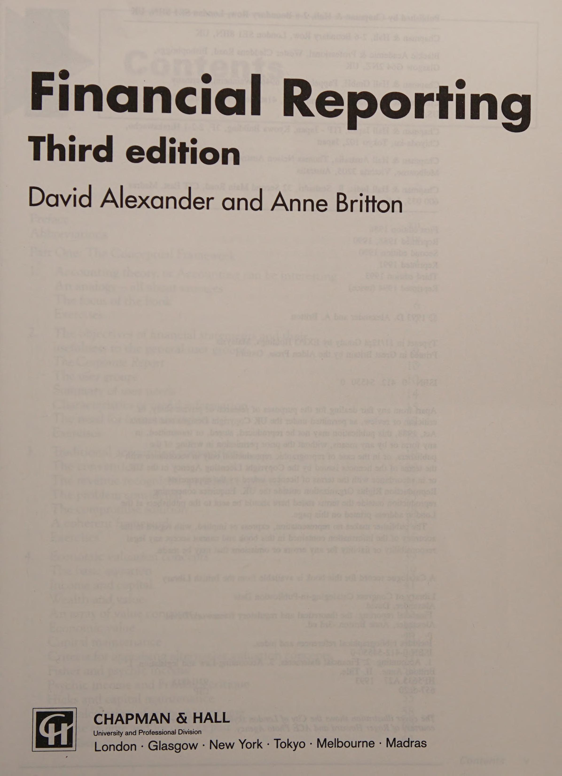 Financial Reporting