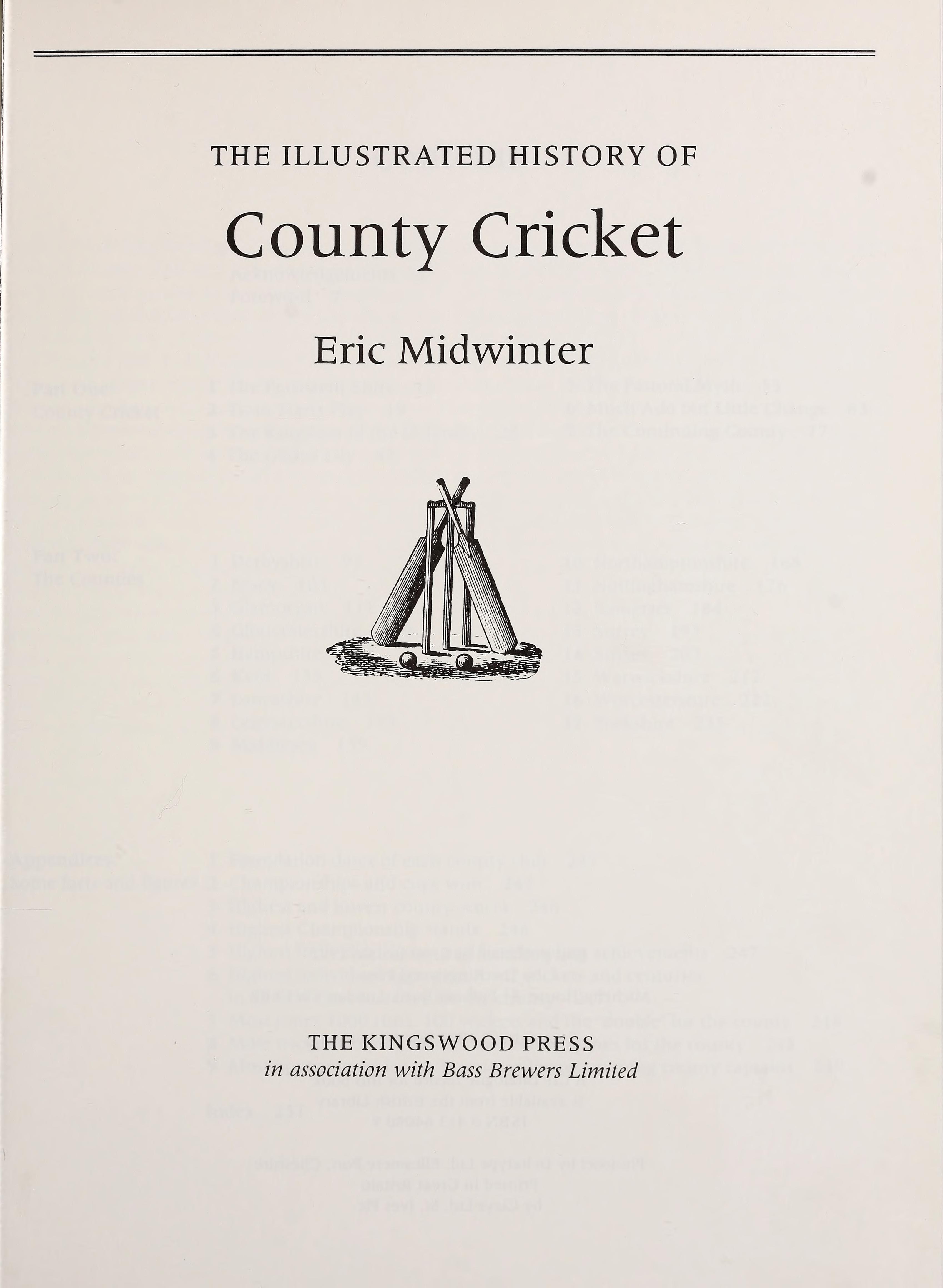 Illustrated History of County Cricket