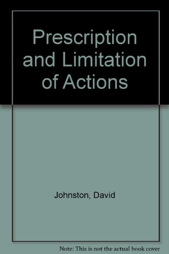 Prescription and Limitation