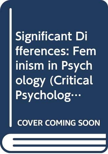 SIGNIFICANT DIFFERENCES CL Critical Psychology Series