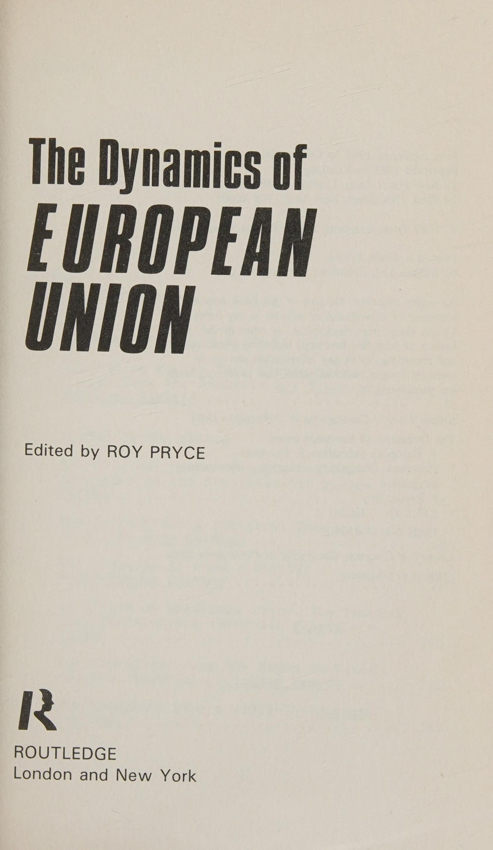 The Dynamics of European union