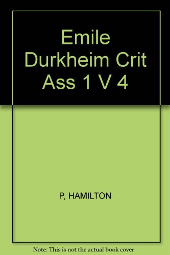 Emile Durkheim Crit Ass 1 V 4