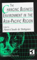 The Changing Business Environment in the Asia Pacific Region Research in Asia Pacific Business