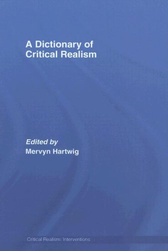 Dictionary of Critical Realism