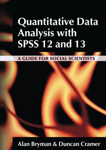 Quantitative Data Analysis with SPSS Release 12 And 13