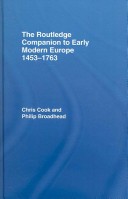 The Routledge Companion to Early Modern Europe, 1453-1763