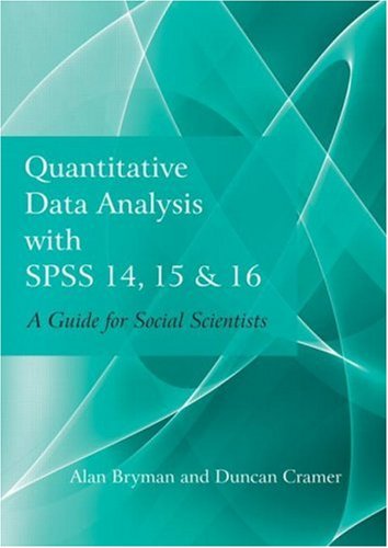 Quantitative Data Analysis with SPSS 14, 15 & 16