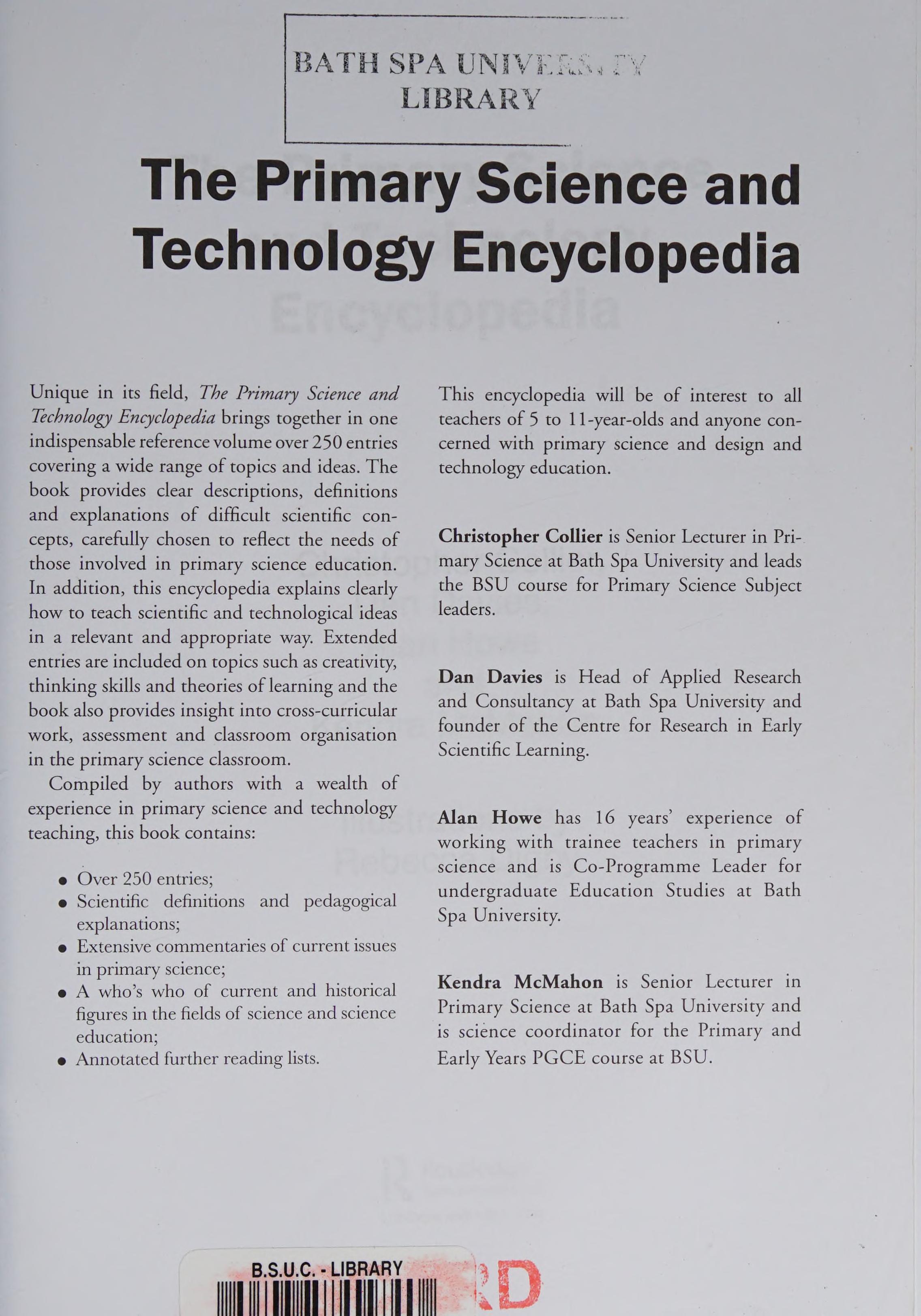 The Primary Science and Technology Encyclopedia