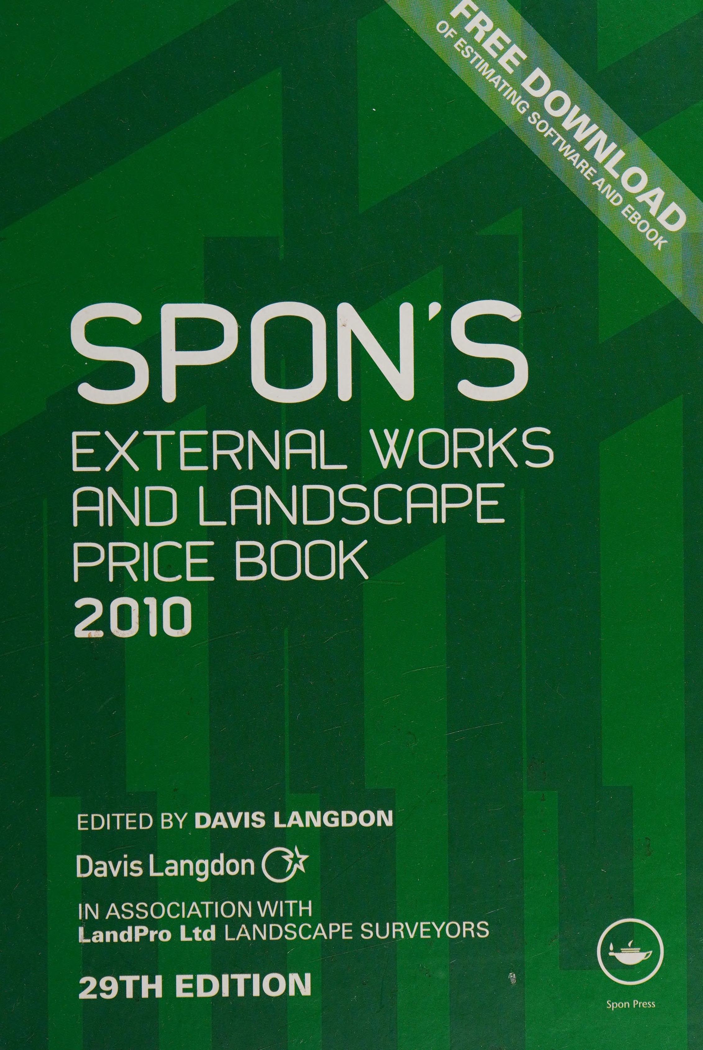 Spon's External Works and Landscape Price Book 2010