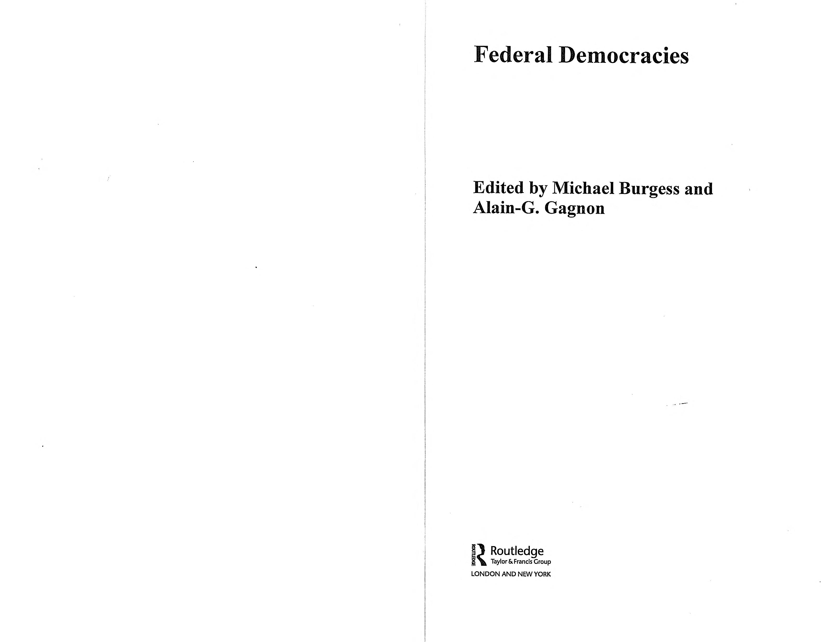 Federal Democracies